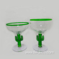 New Design Custom 200ml green wine glass